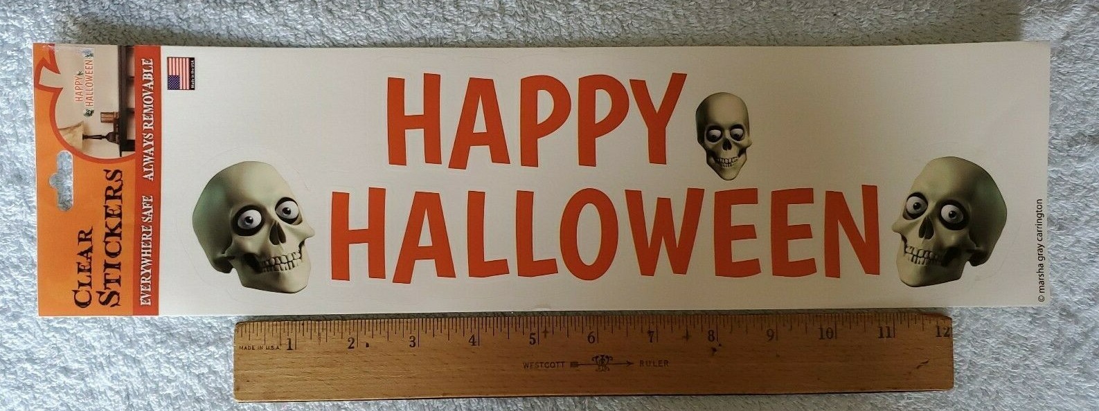 7 Sheets of The Peel People Removable Halloween Stickers