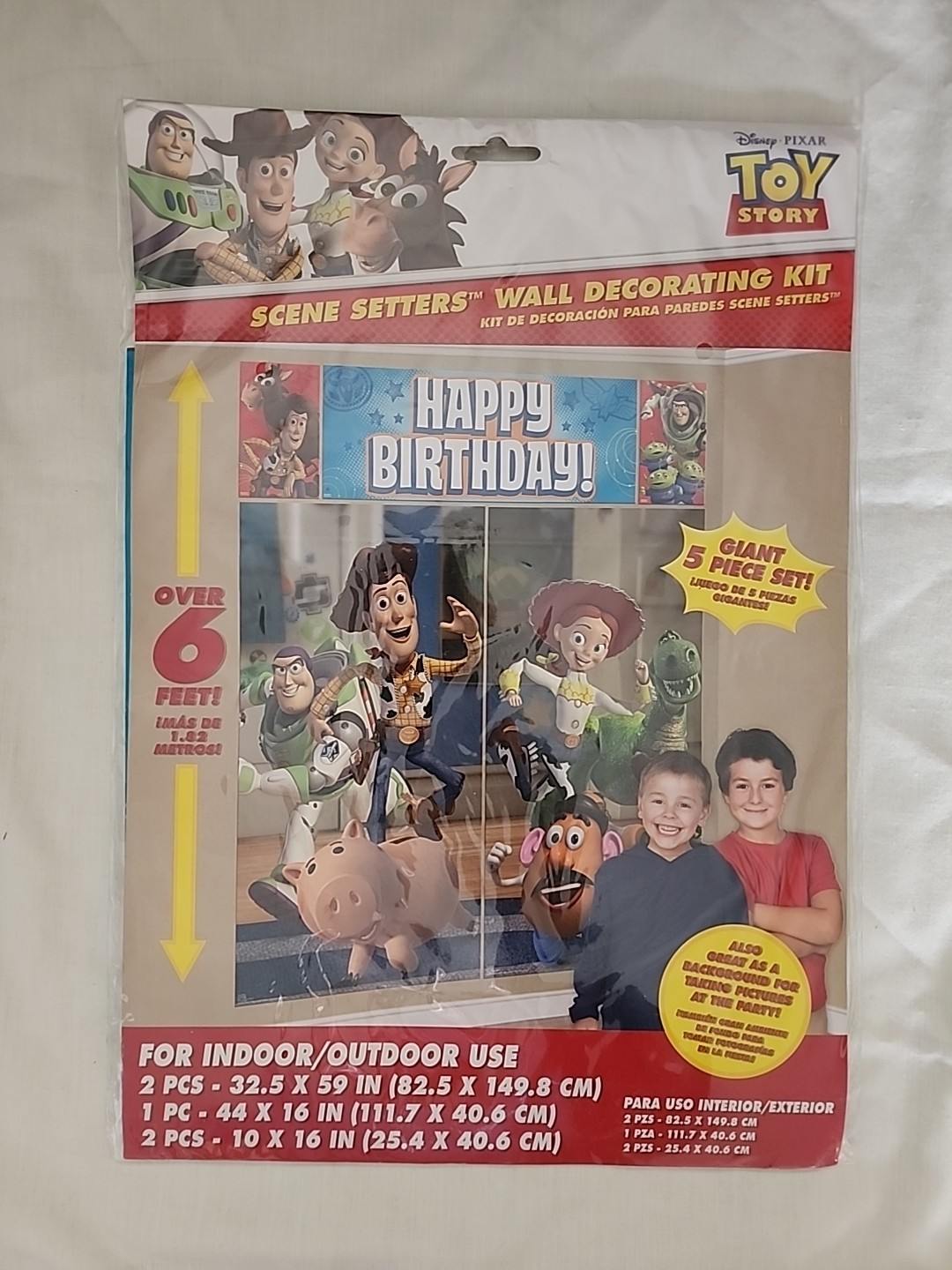 Disney Toy Story Birthday Party Wall Decorating Kit Scene Setters Giant 5-pc Set