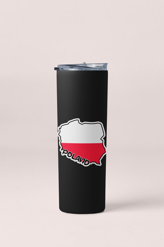 Poland Map Flag Sticker Decal