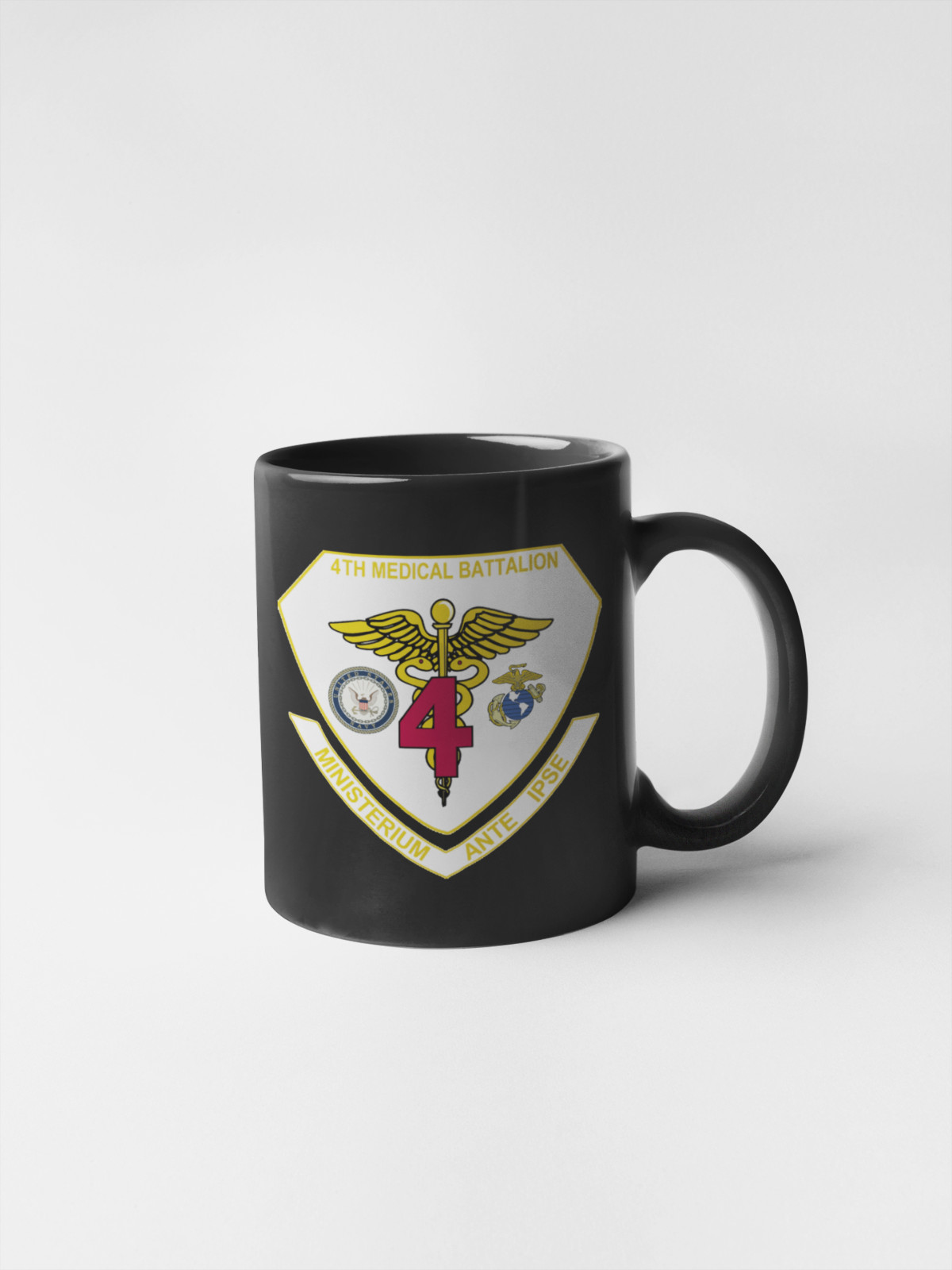 US Marine Corps Badge Sticker 4th Medical Battalion