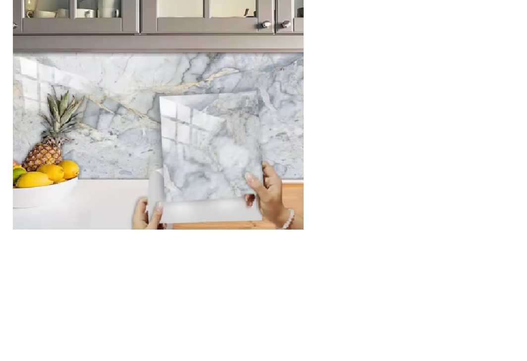 50PCS Thickened Self-adhesive Decor Wall Sticker Marble Tile Floor Sticker PVC W