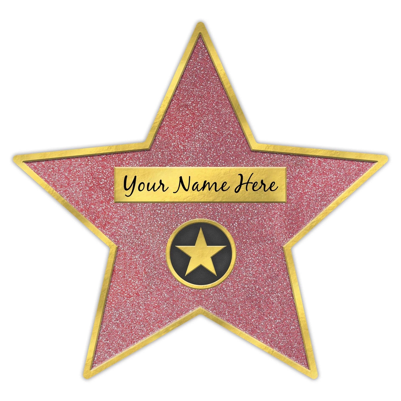 Pack of 8 Hollywood Glam Star Decal Clings for Party Decor and Events