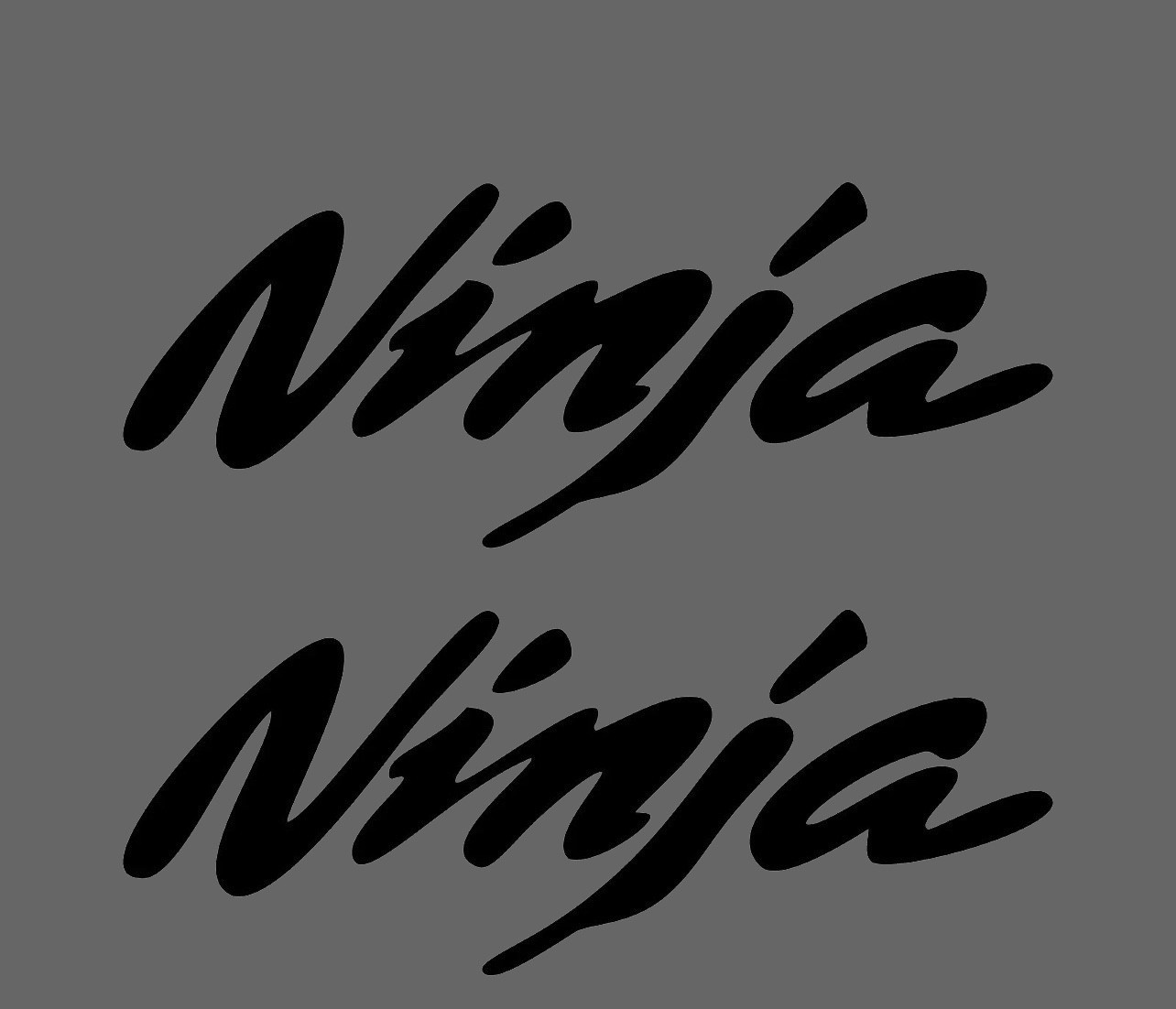 (2) Decal for Kawasaki Ninja Motorcycle Sport Bike Fairing Vinyl Sticker Graphic