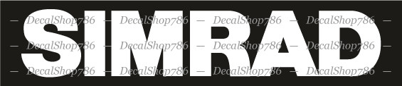 SIMRAD Marine Electronics – Fishing Sports – Vinyl Die-Cut Peel N' Stick Decals
