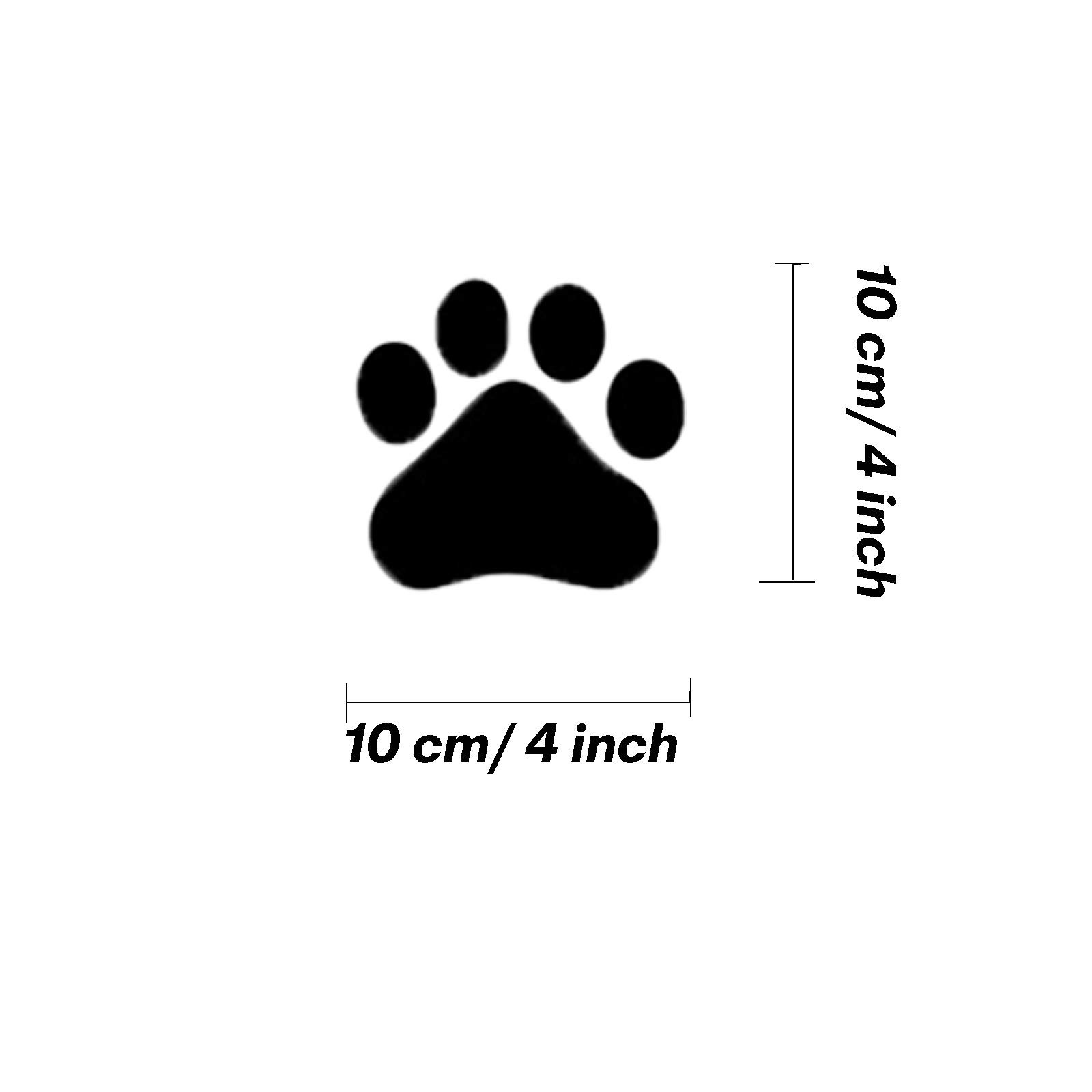 CHULAI 24 Pcs Large Dog Footprints Wall Decal Vinyl Stickers, Removable Lovel…