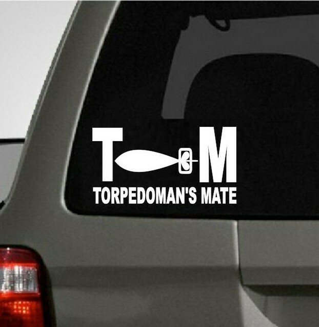 TORPEDOMAN'S MATE TM U.S.NAVY Vinyl Window Decal Sticker