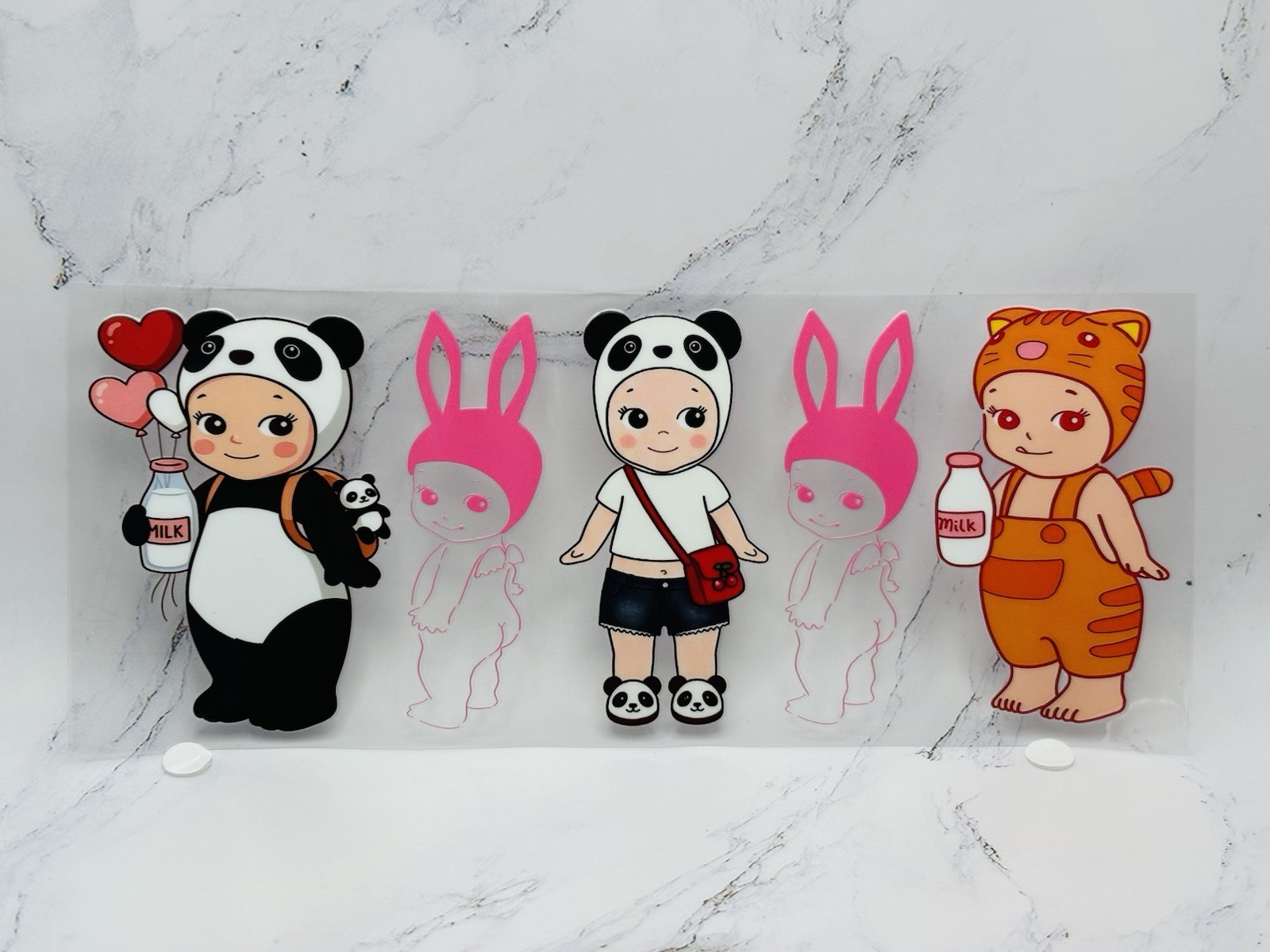 Sonny Angel UV DTF Transfer Sticker Wrap Bottles Laptop ⭐️9.5 x 4 Inches TC250