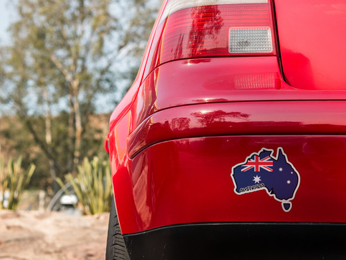 Australia Map Flag Sticker Decal