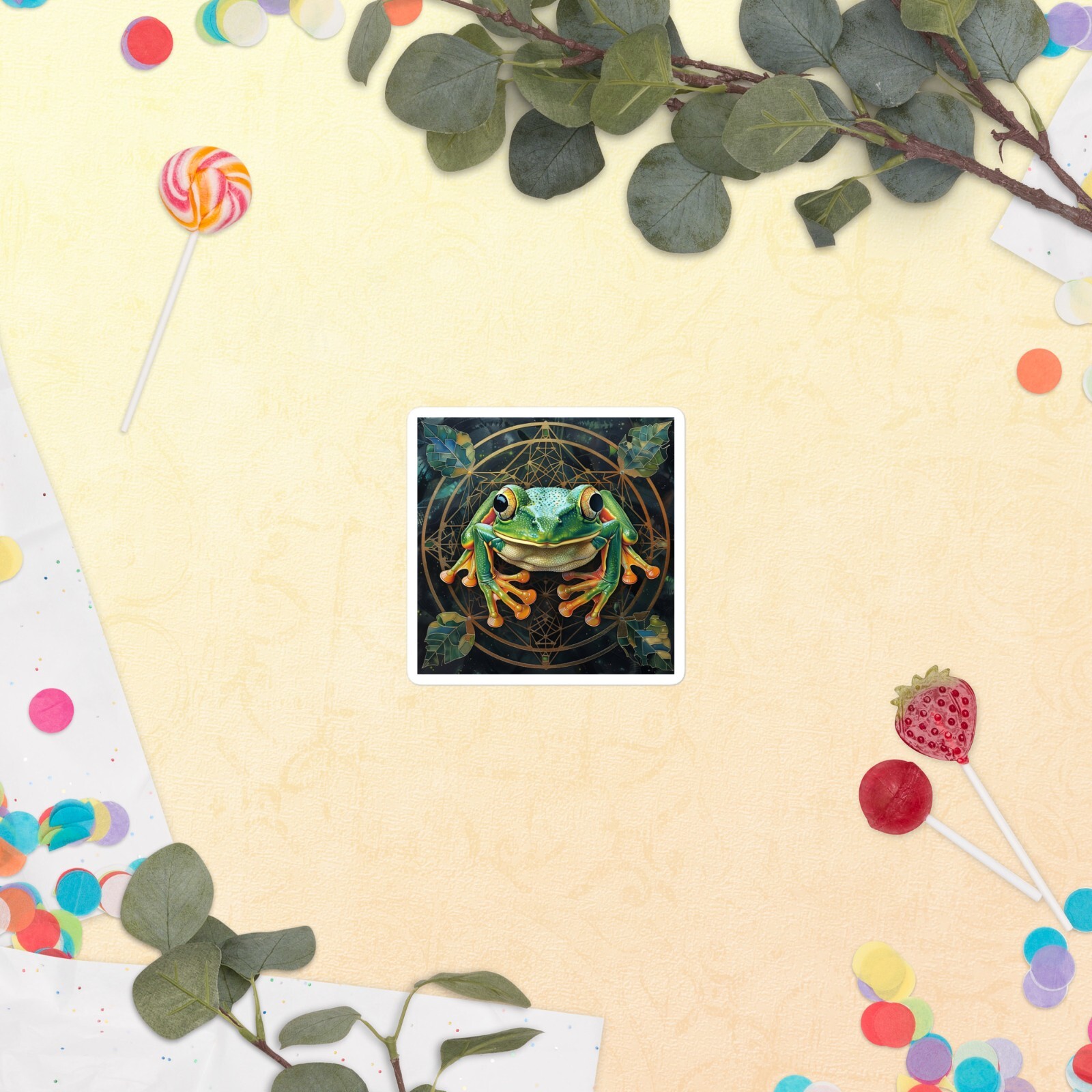 World of Wilds – Frog Lookin' at You – slappin' sticker