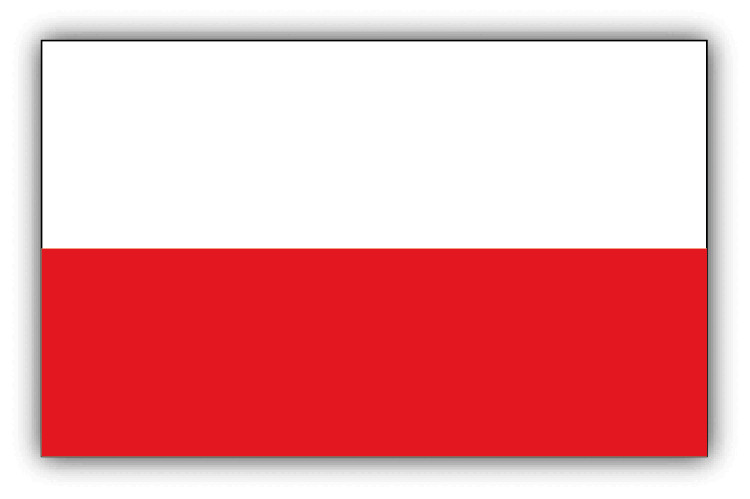Poland Flag Car Bumper Sticker Decal