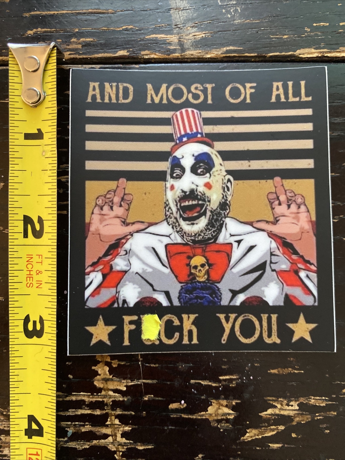 Captain Spalding (This Sticker Is Dishwasher Safe)Devils Rejects/Rob Zombie