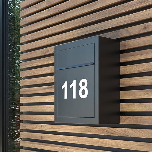 Reflective Mailbox Numbers Sticker Decal Die Cut Classic Style 2" x 5 Sets