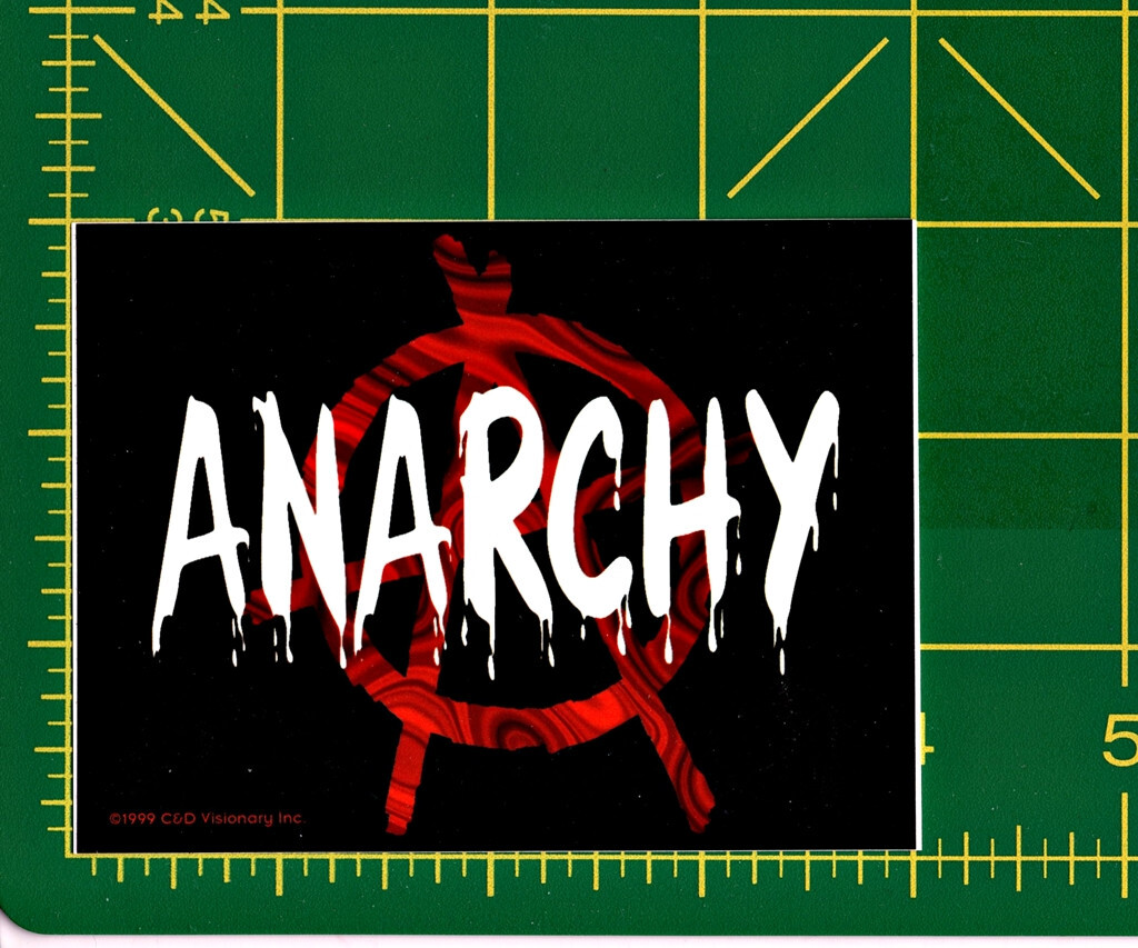 ANARCHY Sticker Decal 4" x 3"
