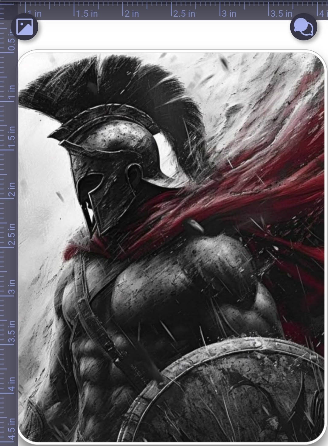 SPARTAN X VYNIL HIGH-GLOSS STICKER X 4X4 INCH STICKER X 300 X HIGH QUALITY STICK