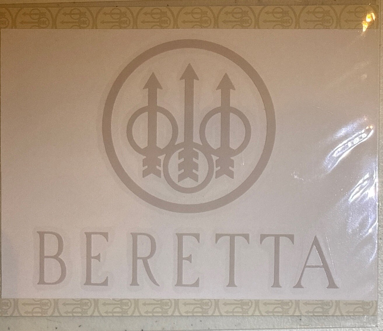 Beretta Firearms Pistol Rifle Logo Car Truck Window Gun Case Vinyl Decal Sticker
