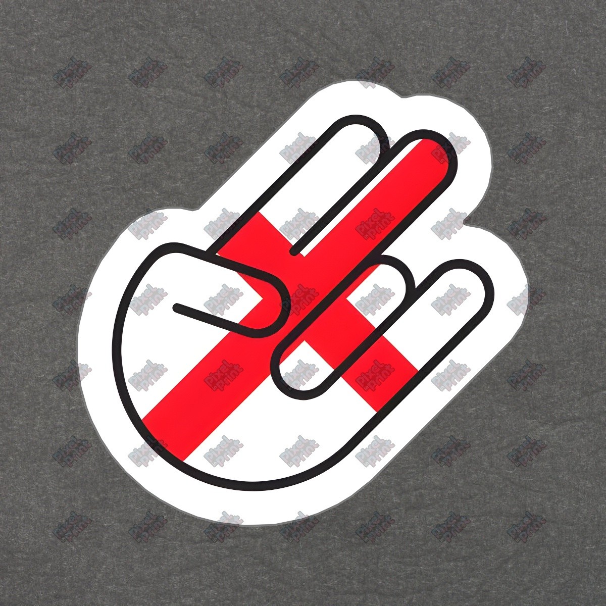 English Flag Hand Gesture Vinyl Sticker Decal Perfect for Sports #344595