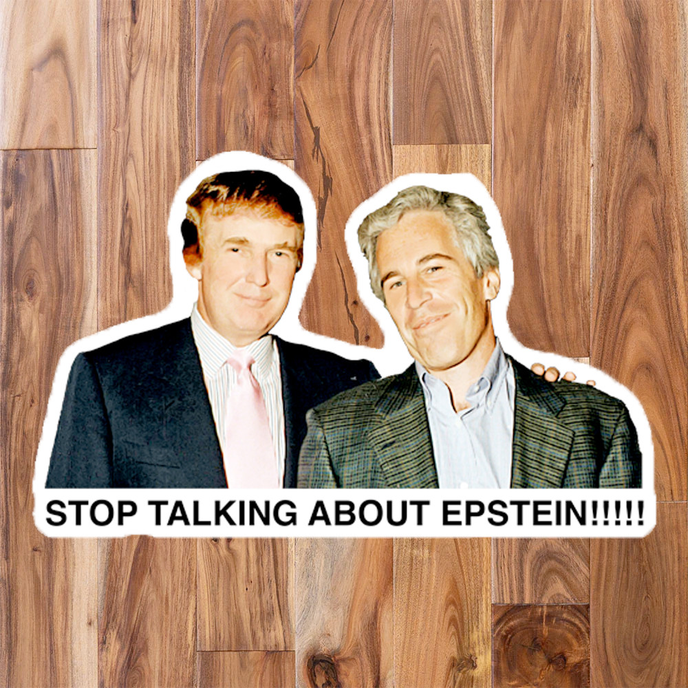 Anti-Trump Sticker Pack Epstein Files BEST FRIENDS, PREDATORS, Nothing to See