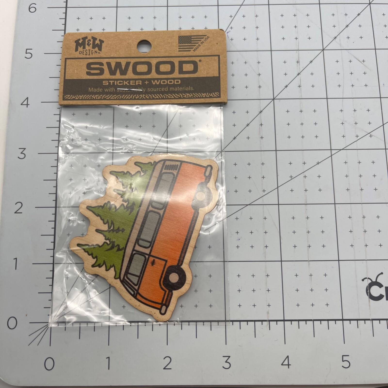Metal and Wood Co Wood Sticker Travel Swood Camp Life Hippie Van Good Life