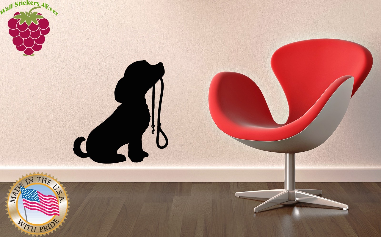 Wall Stickers Vinyl Decal Puppy Dog Animal Allegiance Cool Room Decor (ig101)