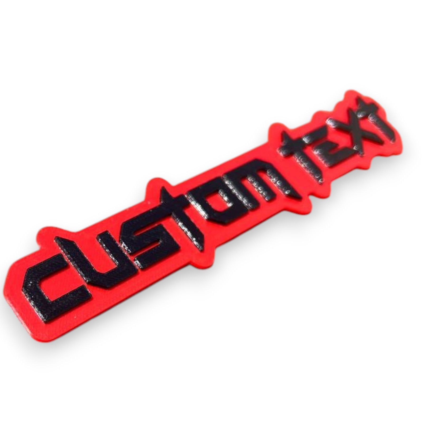 1X Custom Text Car Badge Fender Emblem 3D Printed Name Logo Gift Tailgate Decal