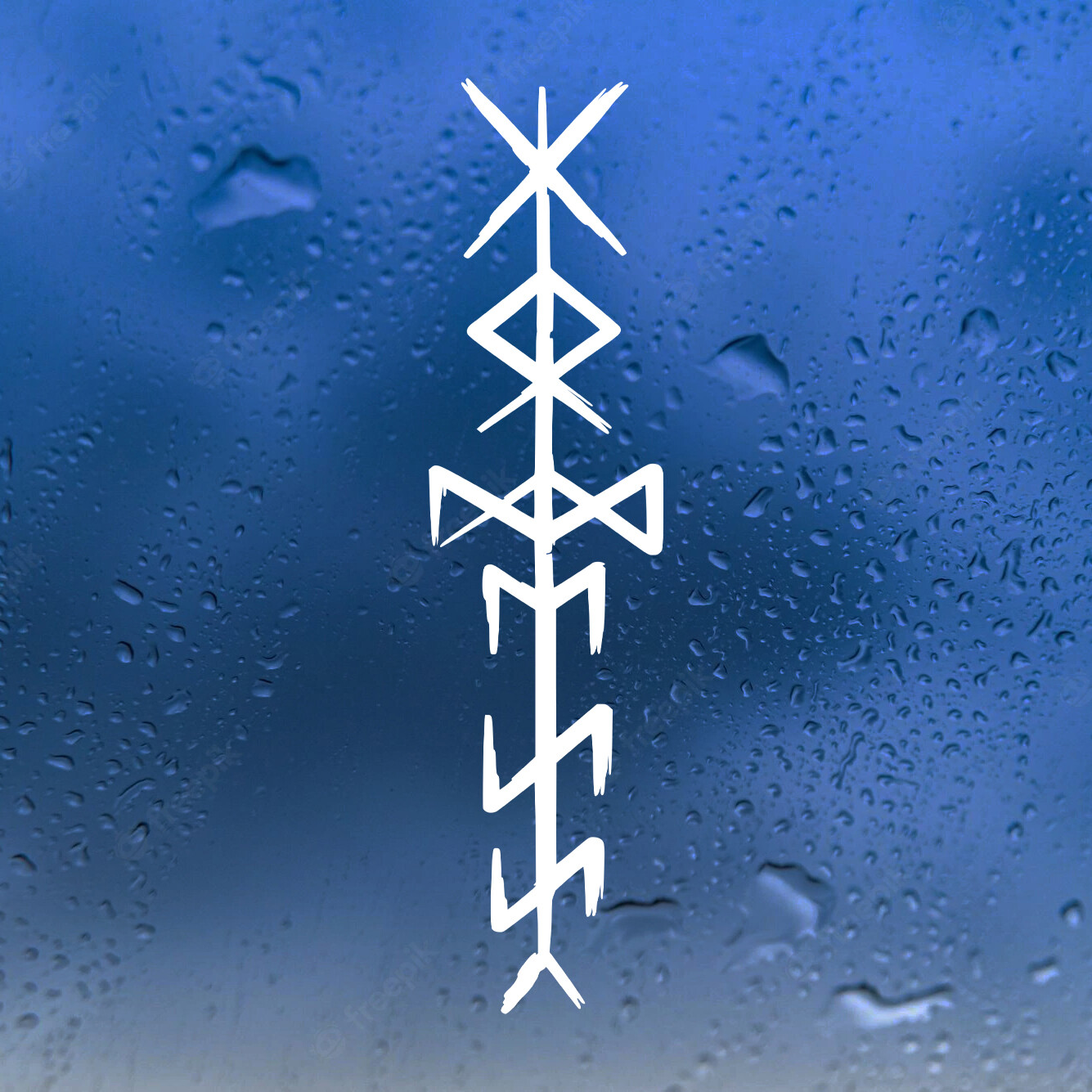 Goddess Bindrune Vinyl Decal – Viking Norse Rune – Die Cut Sticker