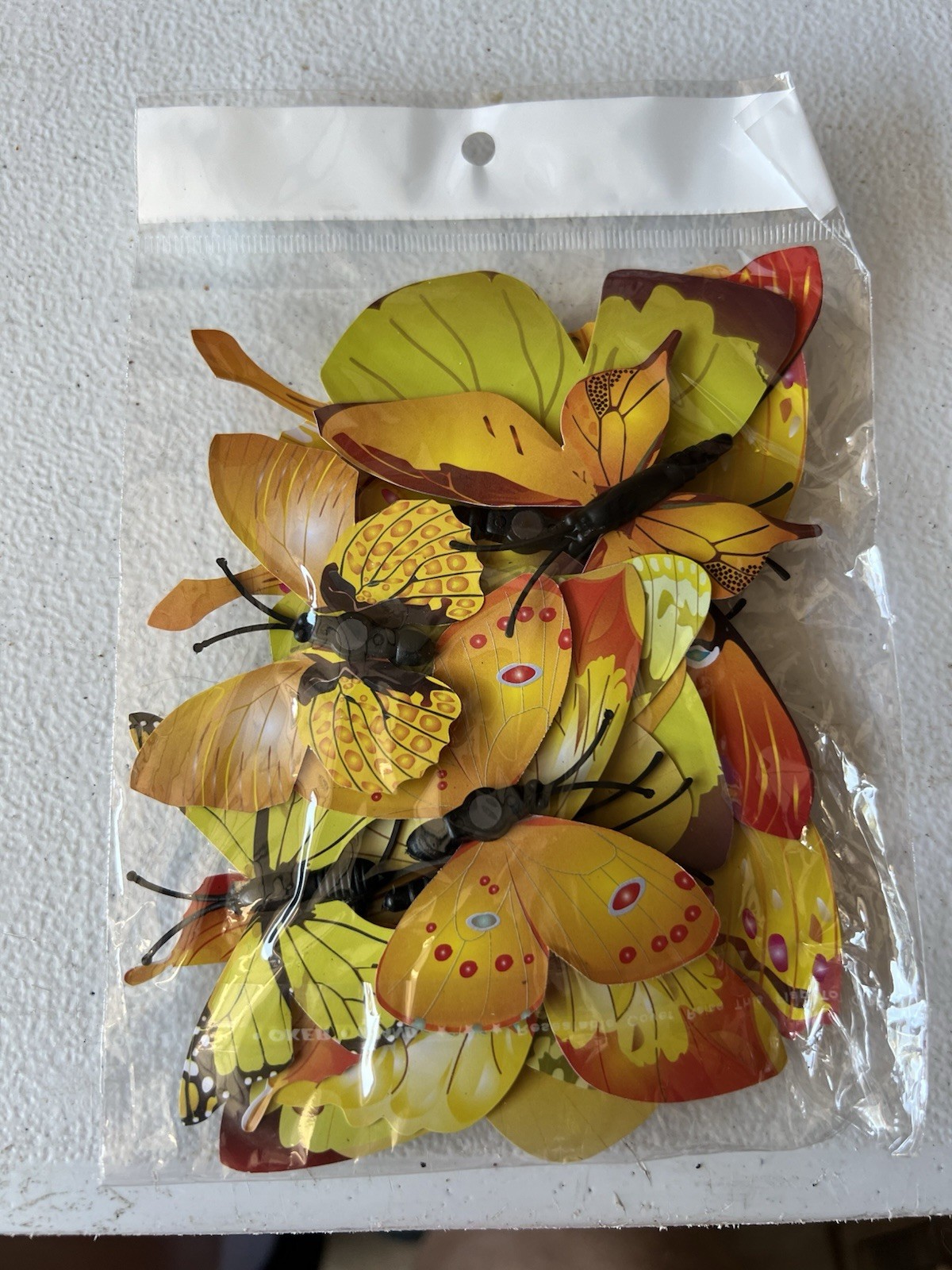 3D Colorful Butterfly / Dragon Fly Stickers DIY Art Decor Crafts with Leaves NEW