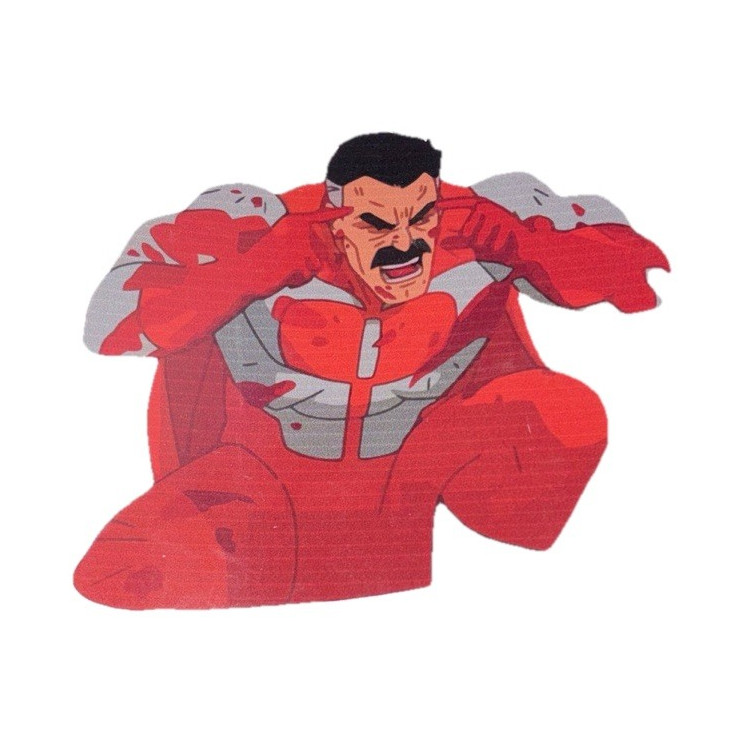 Red Omni-Man Character Decorative Sticker Decal – Adults, Anime Theme