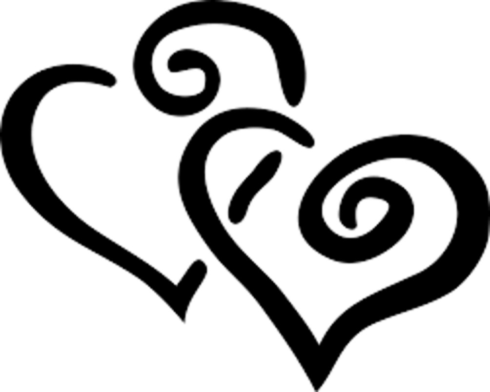 Vinyl Decal Sticker Car Truck Wall Laptop 36 Colors – Multi Fancy Heart Love
