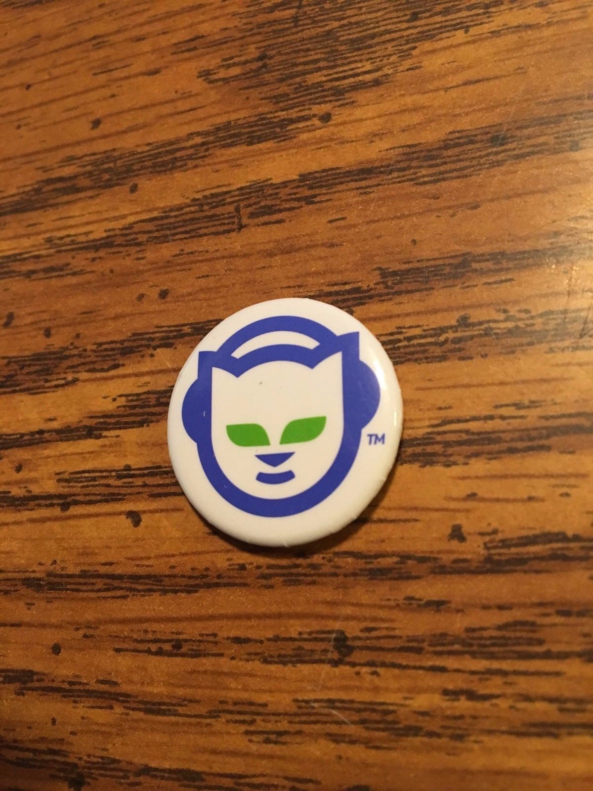 Original Napster Logo Sticker Vinyl Decal – 3.5" x 3.25" with Bonus lapel pin!!