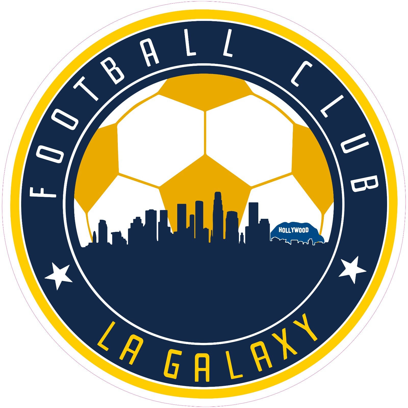 Los Angeles Galaxy Soccer Vinyl Decal Sticker Car Truck Bumper Laptop Mug