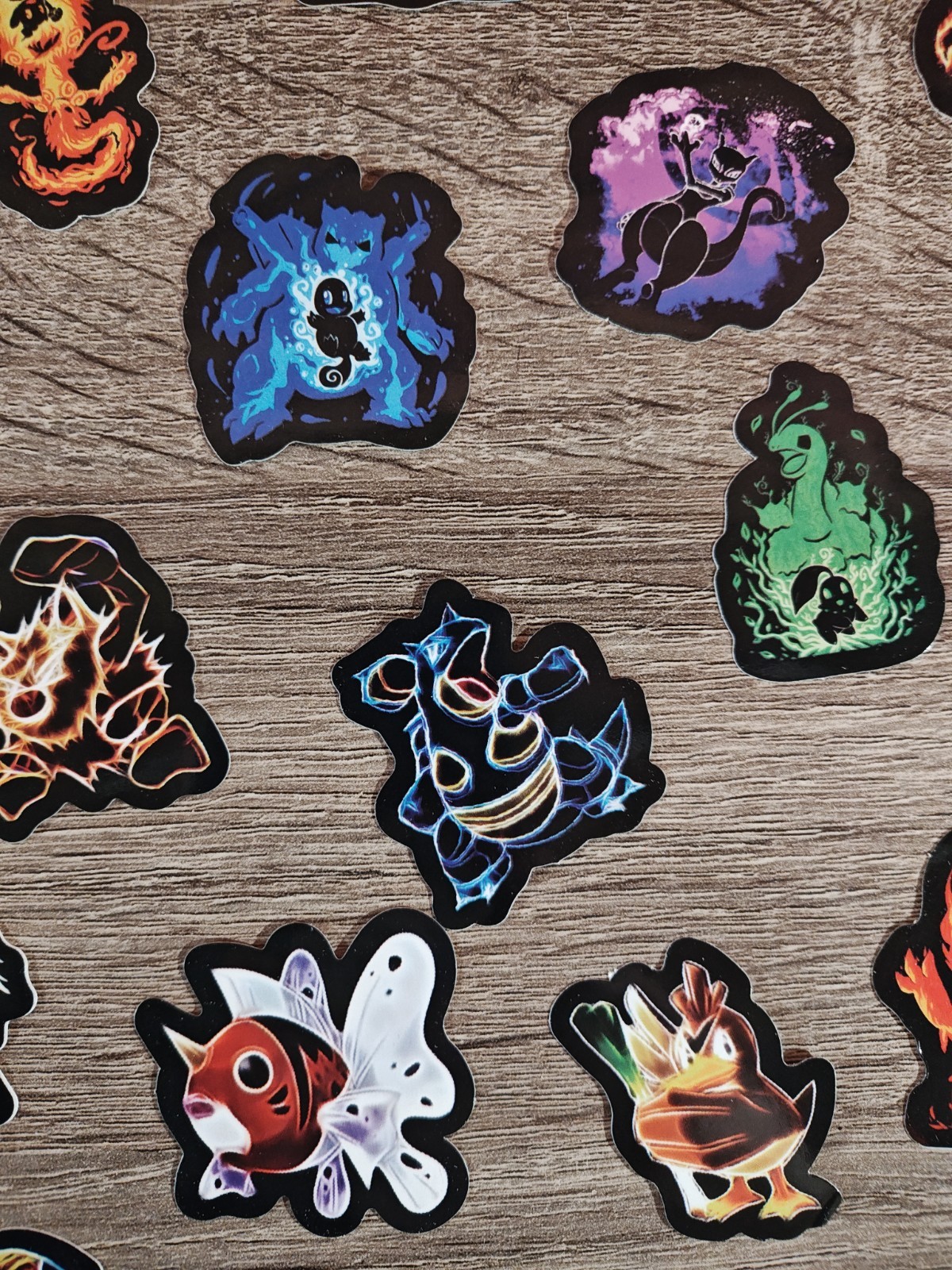 Pokemon Sticker Bundle Pack Decal – Neon – US Seller 60Pcs