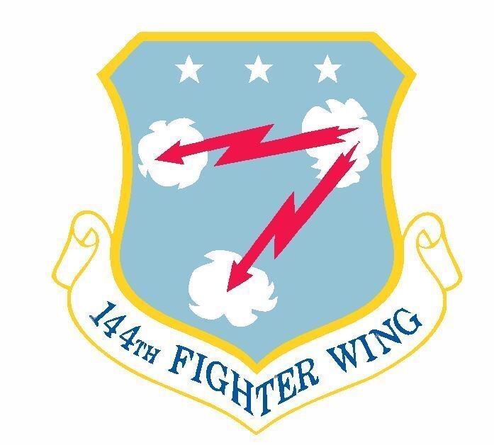 US Air Force 144th Fighter Wing Sticker Decal M691