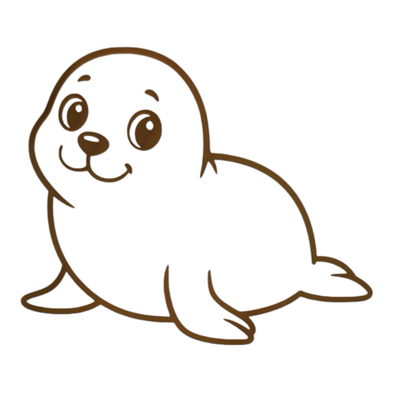 Baby Seal Decal for car Windows Laptops most Smooth Surfaces