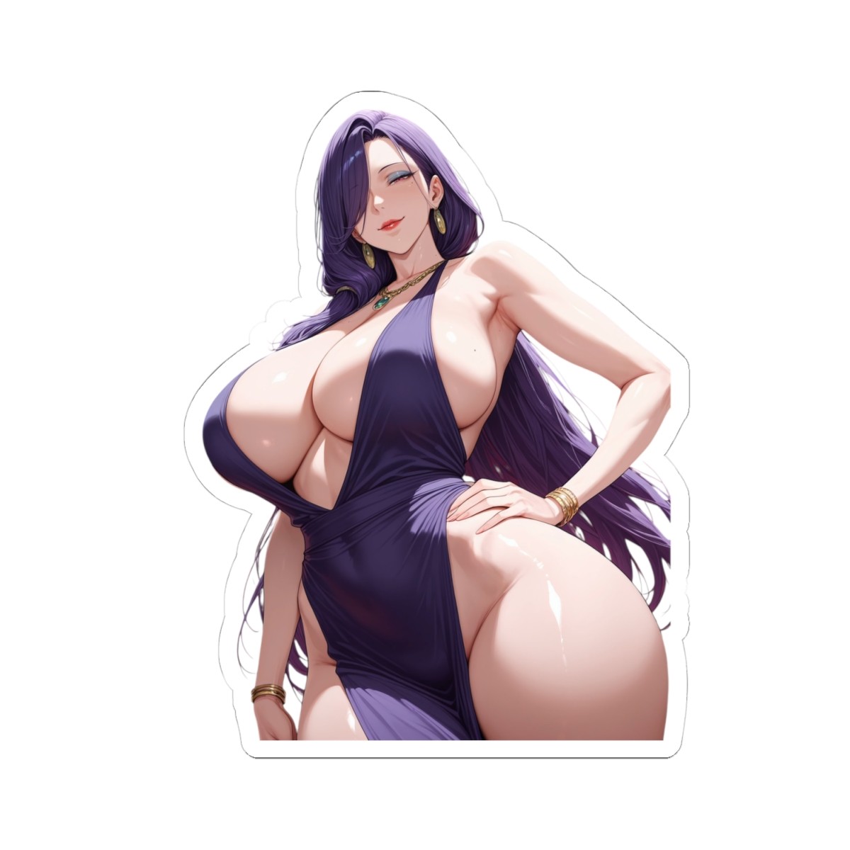 Cute Waifu Anime Sticker (FreeShipping$20+) Hot Ecchi Oppai Iroke
