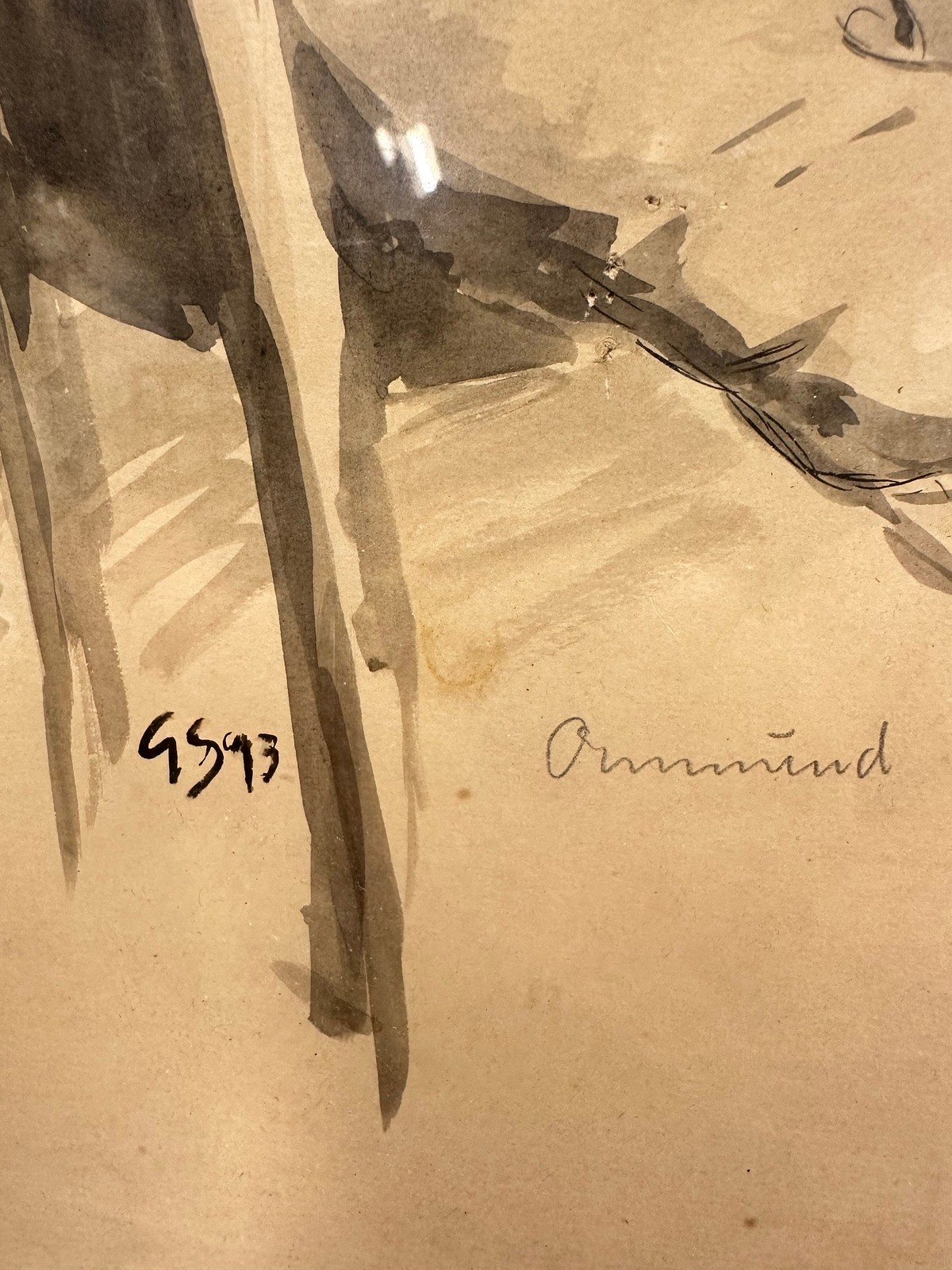 Collectible Original Marker Drawing from 1993 – Signed GS – Unique Artwork