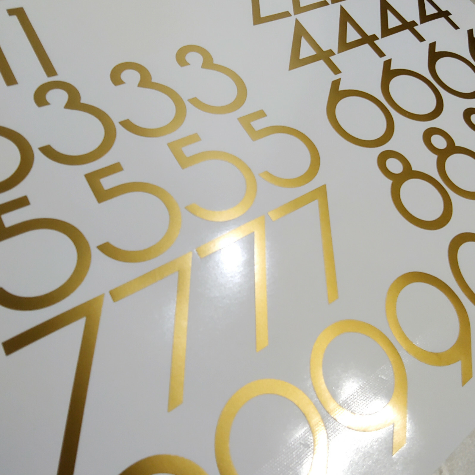 Lot of 40 Modern Self Adhesive Vinyl Mailbox Numbers Decals,door,box (Vonique)