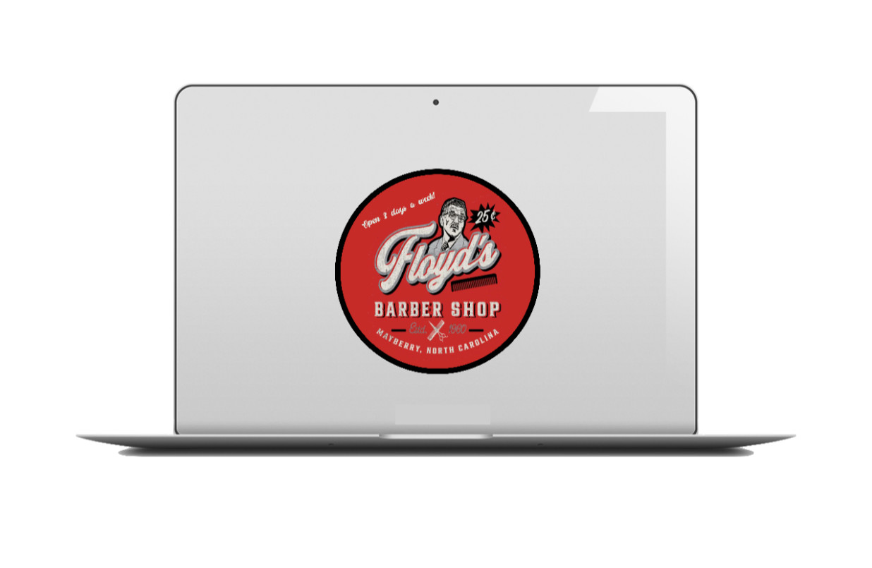 Andy Griffith Show (Floyd's Barber Shop) – 4" Handmade Vinyl Decal Vehicle Decor
