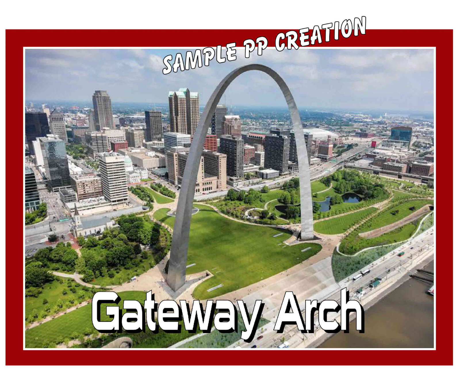 GATEWAY ARCH photo fridge MAGNET 4 X 3 inches TRAVEL
