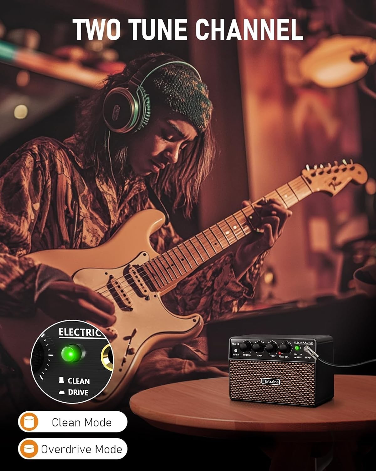Beginner Guitarist Practice Amp – Flatsons FBA-10 10W Portable USB C