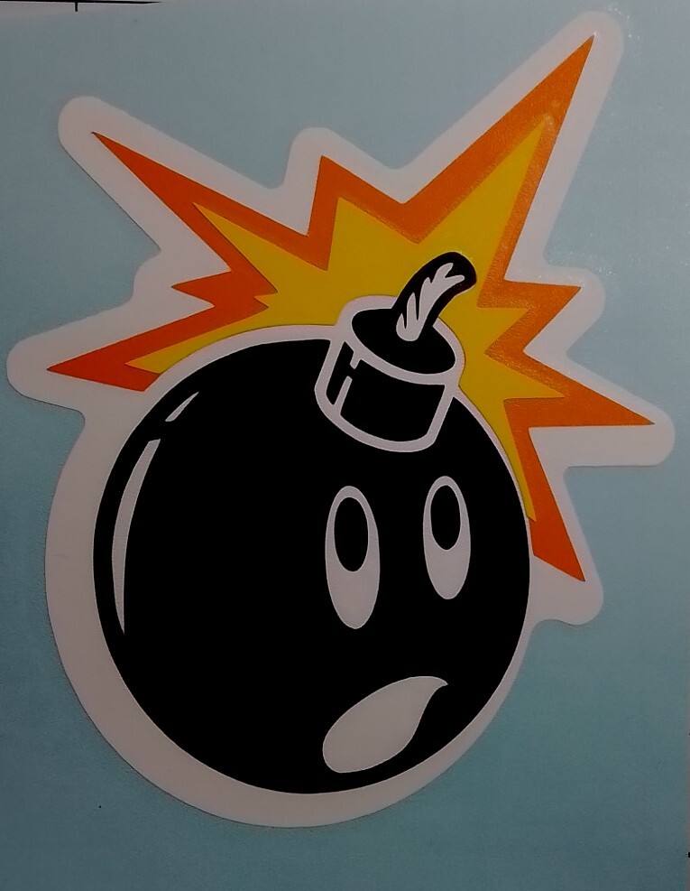 The Hundreds Bomb Mario And Luigi Vinyl Sticker Decal 4×4.5 Inches!