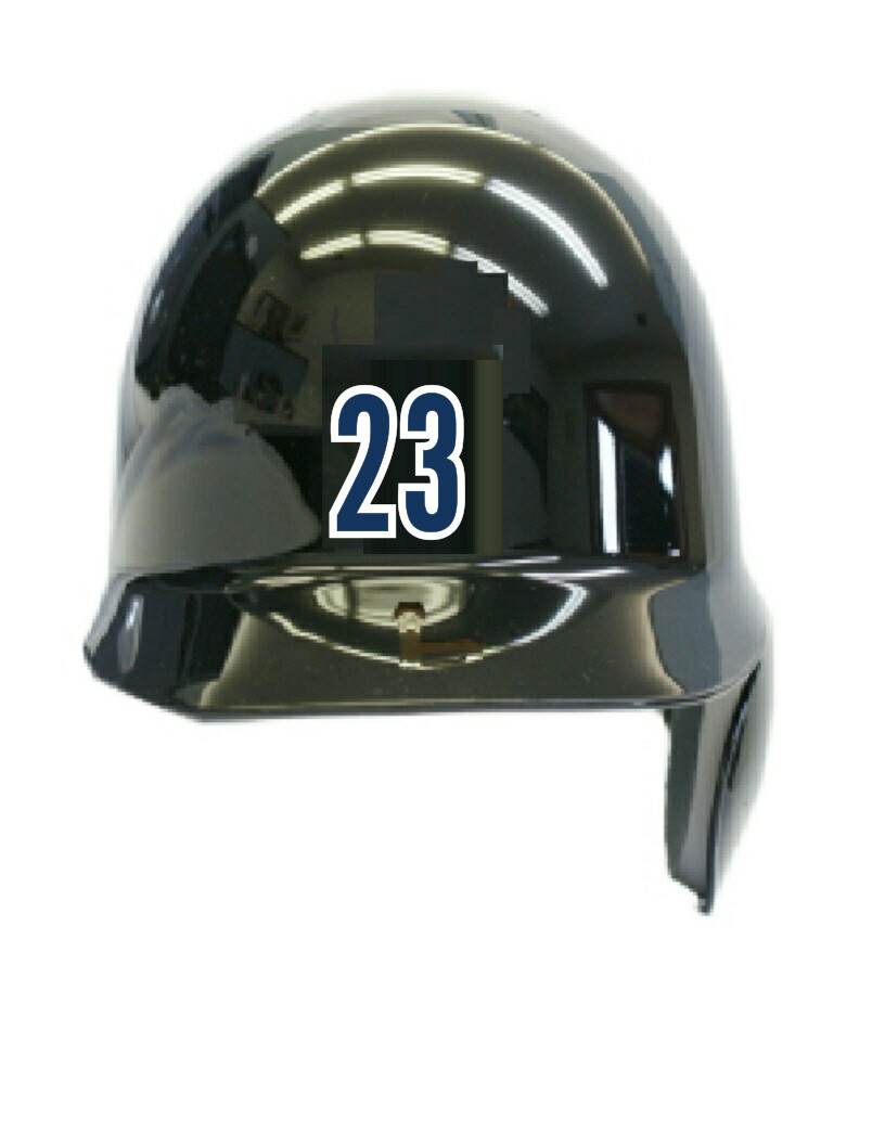 Player's Number Softball Baseball Helmet Vinyl Decal Sticker 5.0" tall