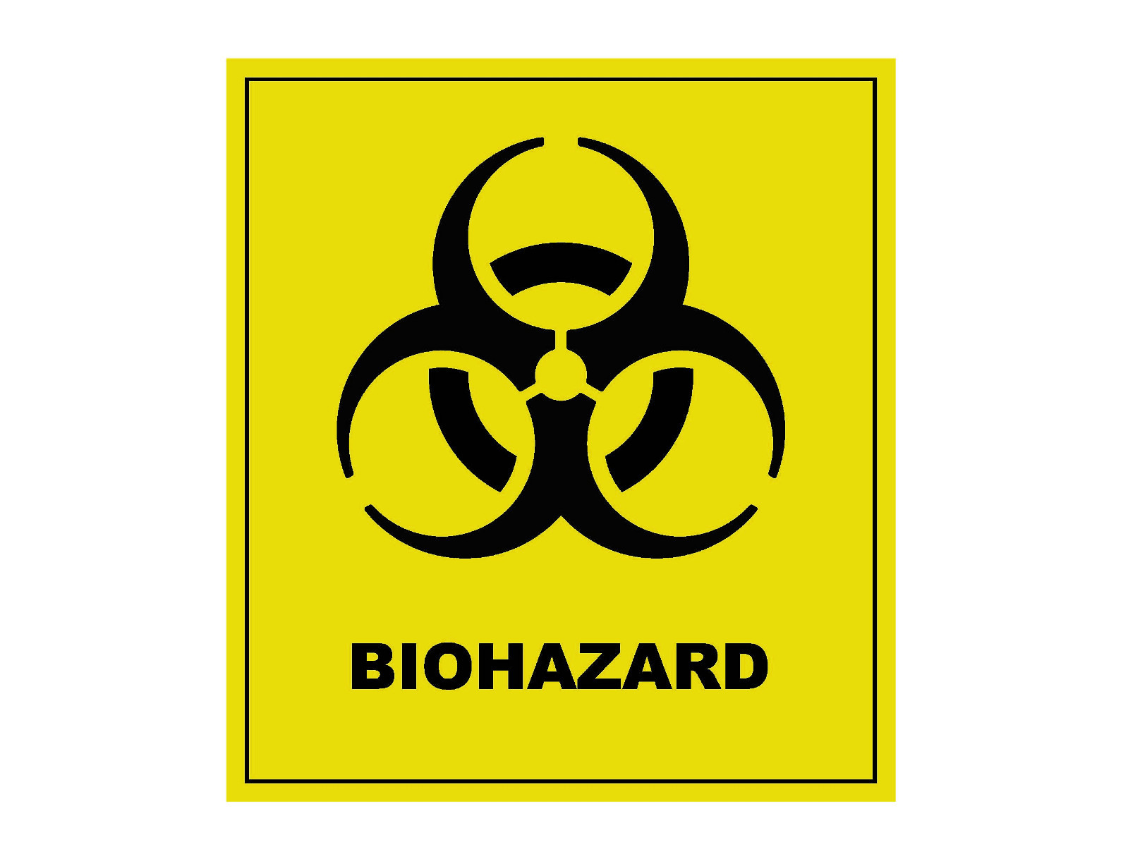 Biohazard Warning Vinyl Decal / Sticker ** 5 Sizes **