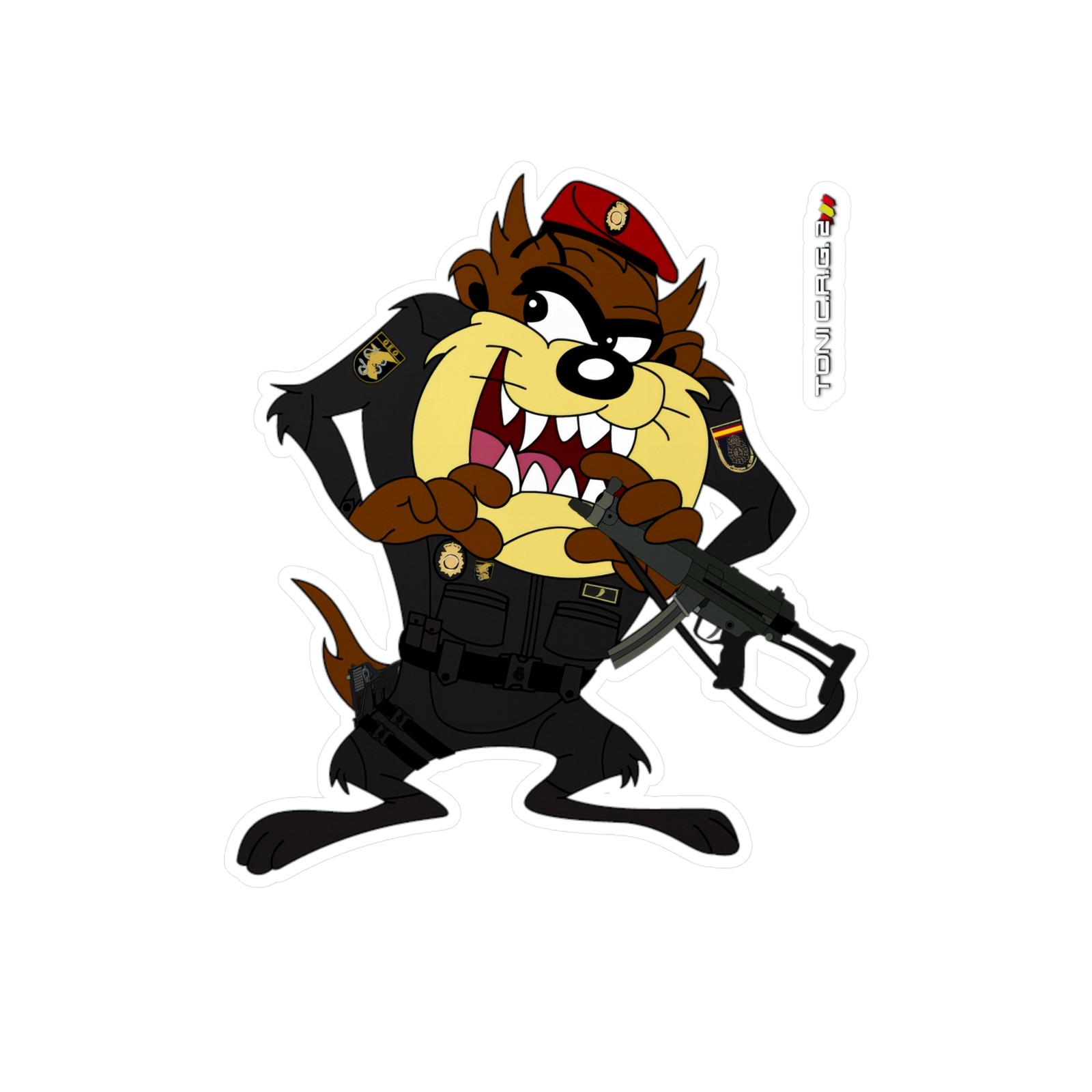 Tasmanian devil Bugs Bunny Looney Tunes Kiss-Cut Vinyl Decals Sticker
