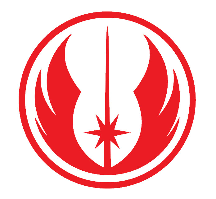 JEDI ORDER INSIGNIA, STAR WARS, Decal Stickers for Cars, Laptops, Tablets