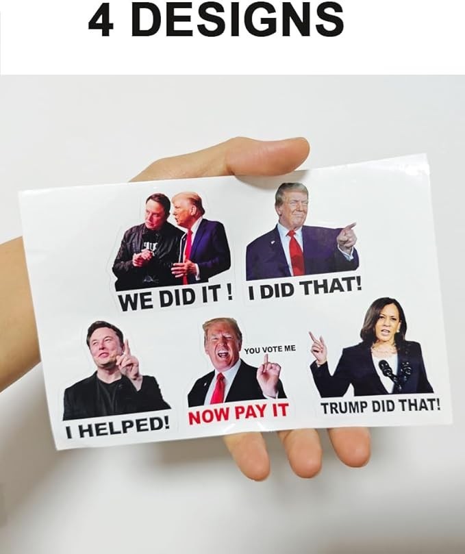 200PCS Trump I Did That Stickers Anti MAGA Stickers We Did That Funny Decal Anti