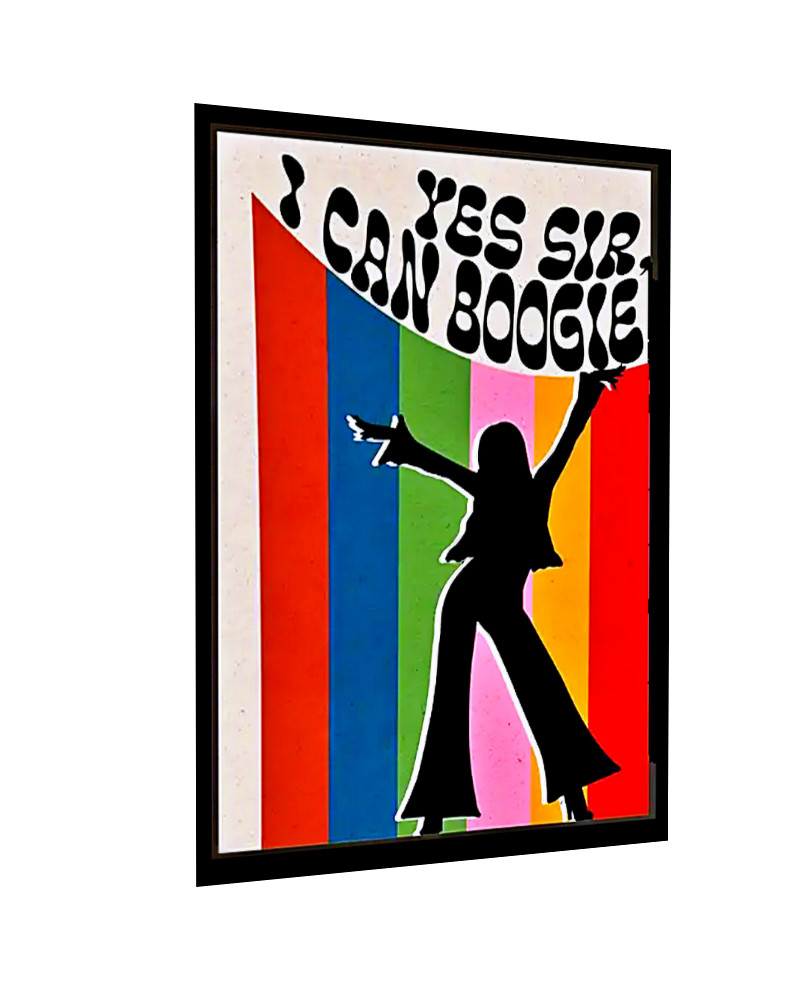 Dance Vinyl Sticker Sign Boggie Dancing Ballroom 60's Vintage Replica 4 Sizes
