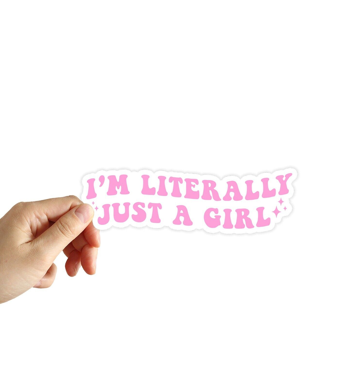 I'm Literally Just a Girl Sticker Laptop Water Bottle Vinyl Decal Sticker