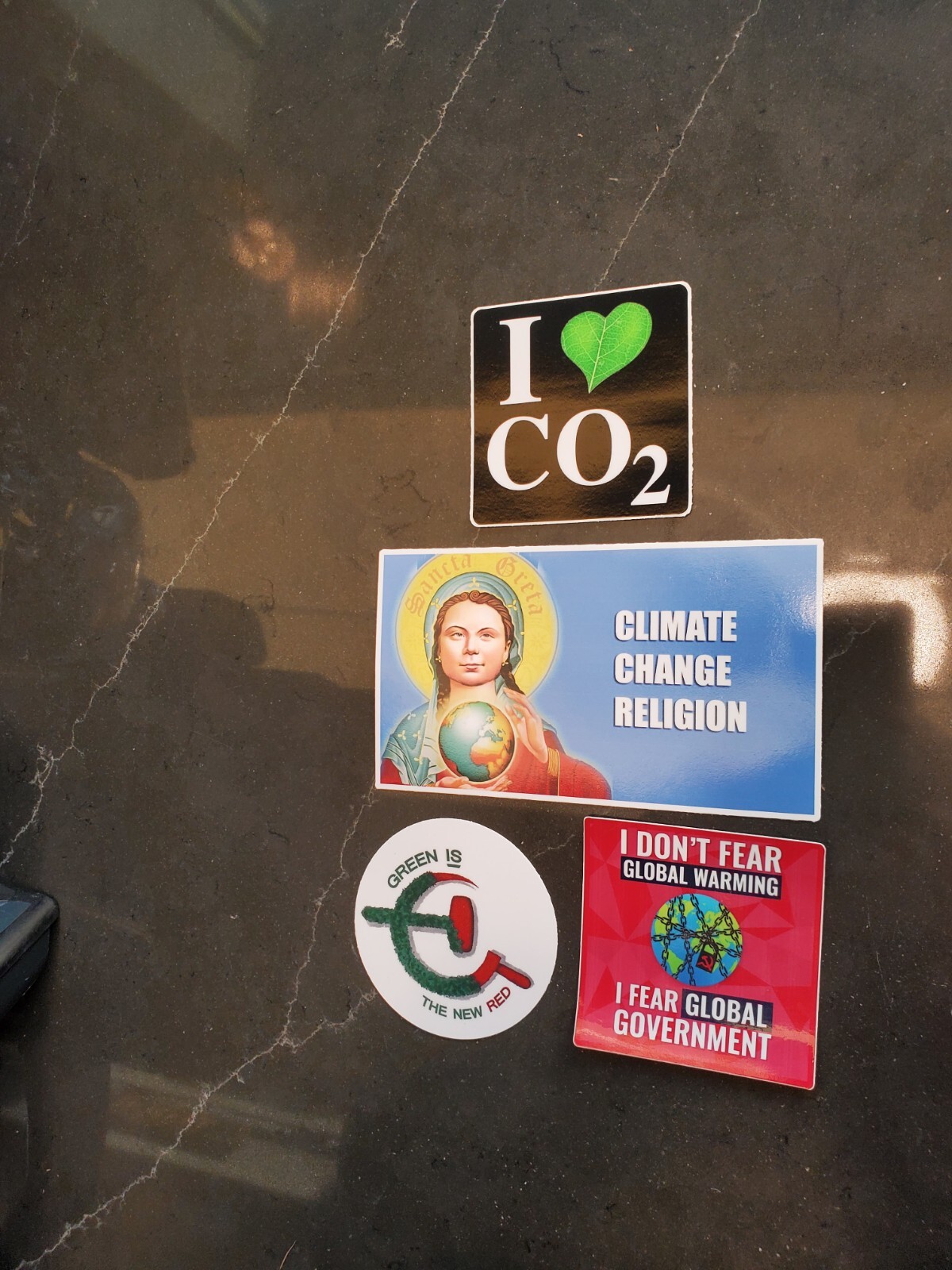 Greta Thunberg Sticker Global Warming HOAX false prophet Fake Religion
