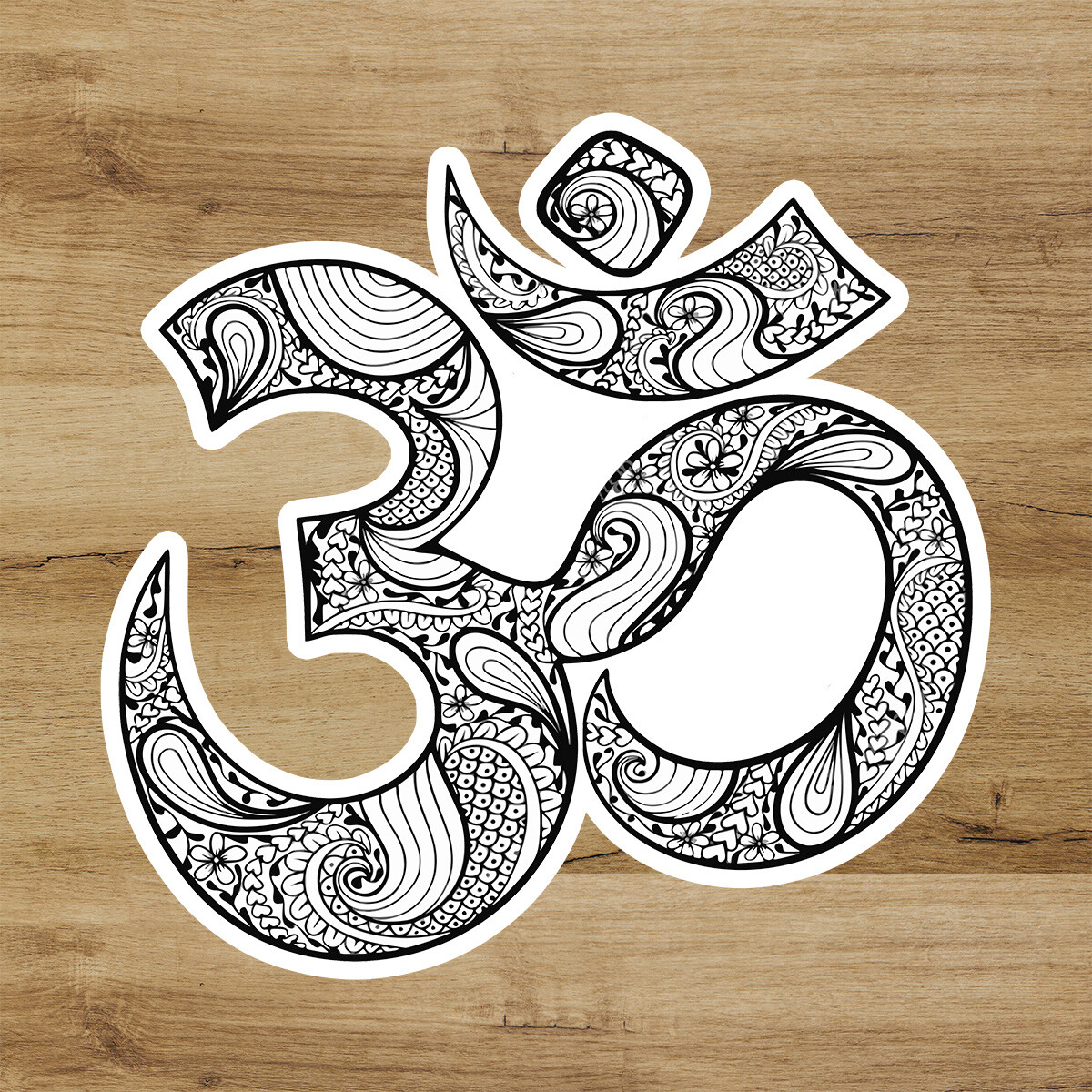 Yoga Om Symbol Buddhist Meditation Premium Vinyl Car Wall Laptop Sticker Buddha