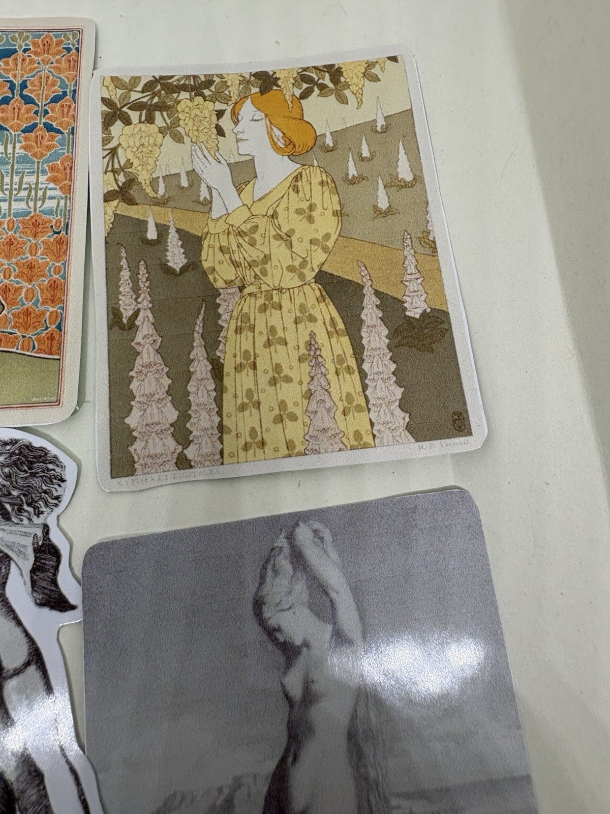 Vintage Style Sticker Set Art Deco Vintage Beautiful Women In Art History #Mood